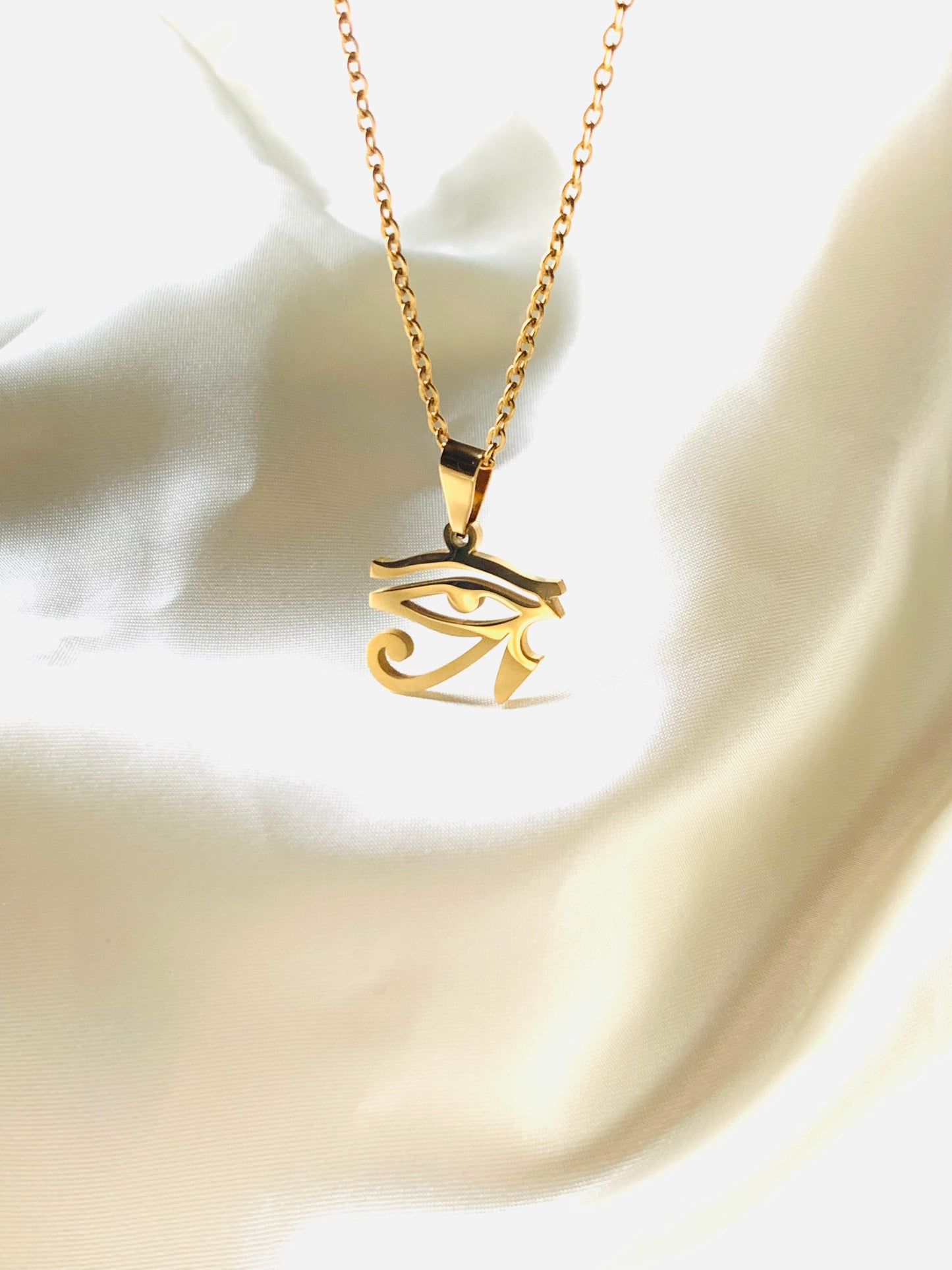 Gold Eye of Horus necklace