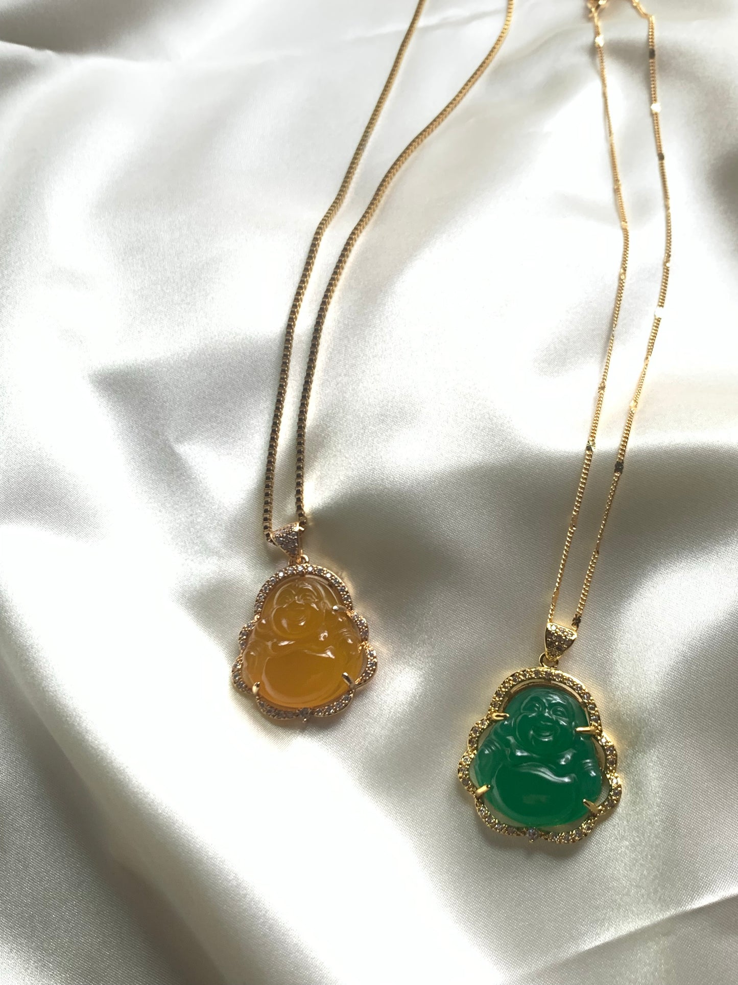 Yellow Buddha Necklace