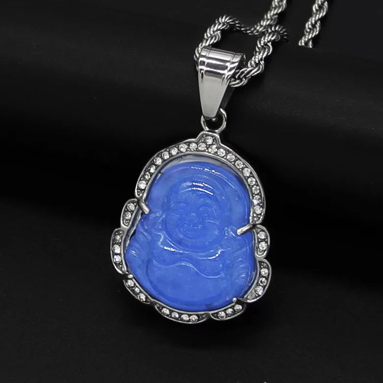 Blue Buddha necklace