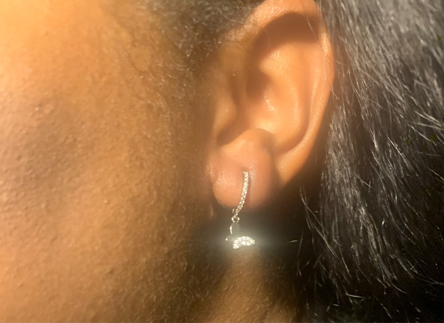 Sterling silver butterfly earrings