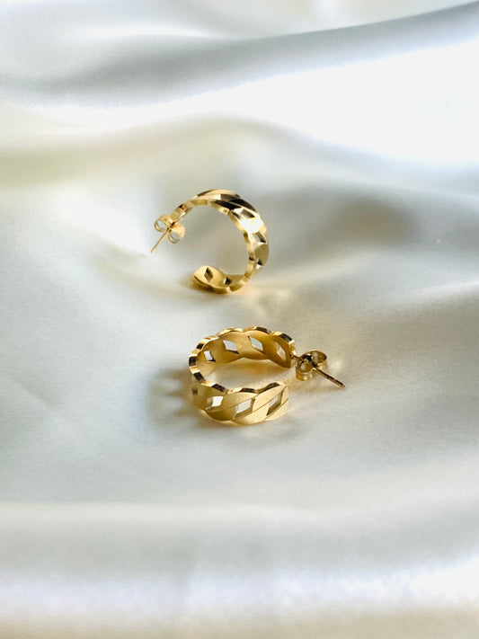 Cuban chain hoops 18k